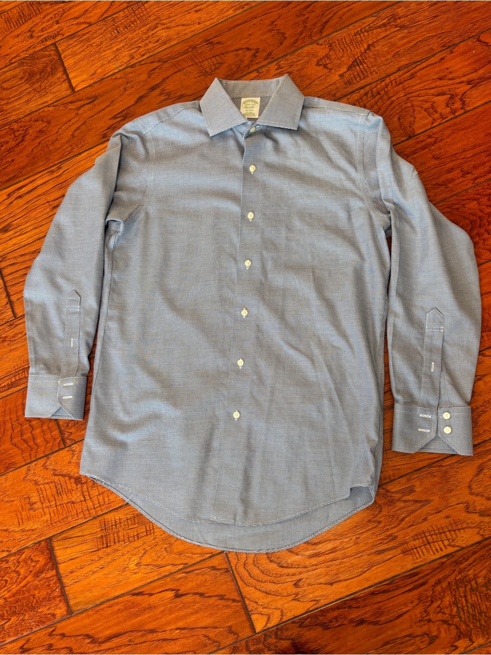 Brooks Brothers Milano Light Blue Button-Down Dress Shirt